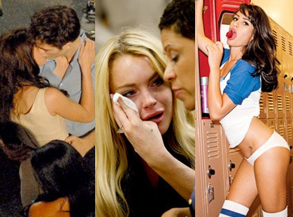 Robert Pattinson, Kristen Stewart, Lindsay Lohan, Lea Michele Robert Pattinson, Kristen Stewart, Lindsay Lohan, Lea Michele